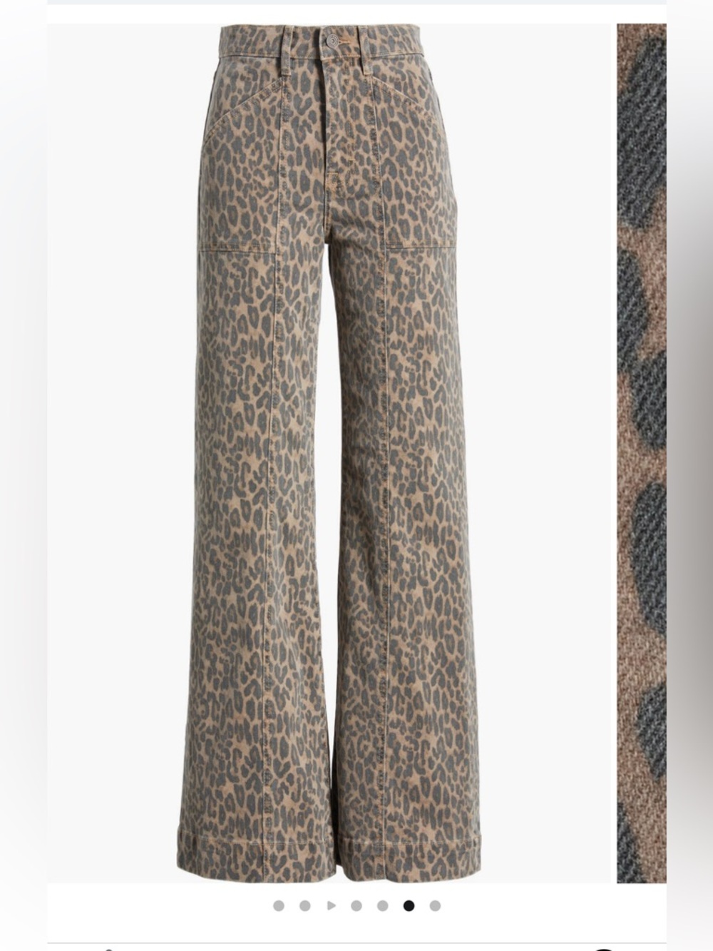 Hidden Jeans Leopard Print Wide Leg Pants - Picture 5 of 10